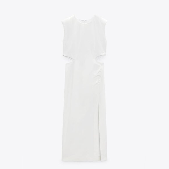 Brand New ZARA - Cut Out Midi Dress - Picture 1 of 4